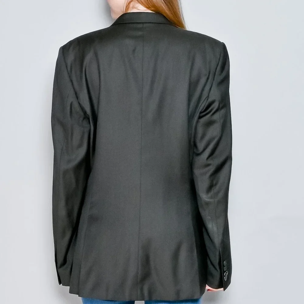 264. THE KOOPLES Dark Gray Wool Fitted Blazer 52R - Picture 5 of 7